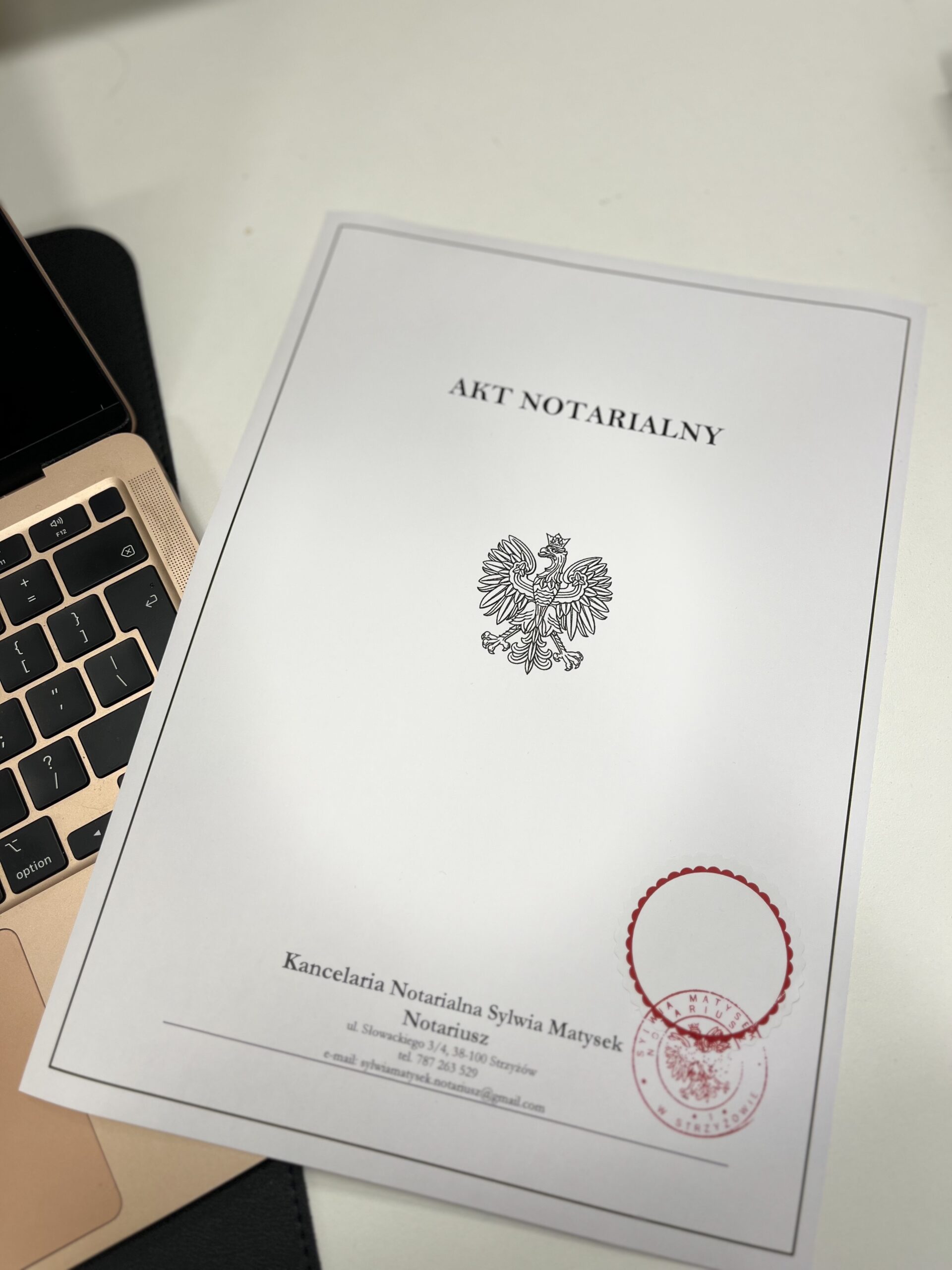 czynności notarialne strzyżów